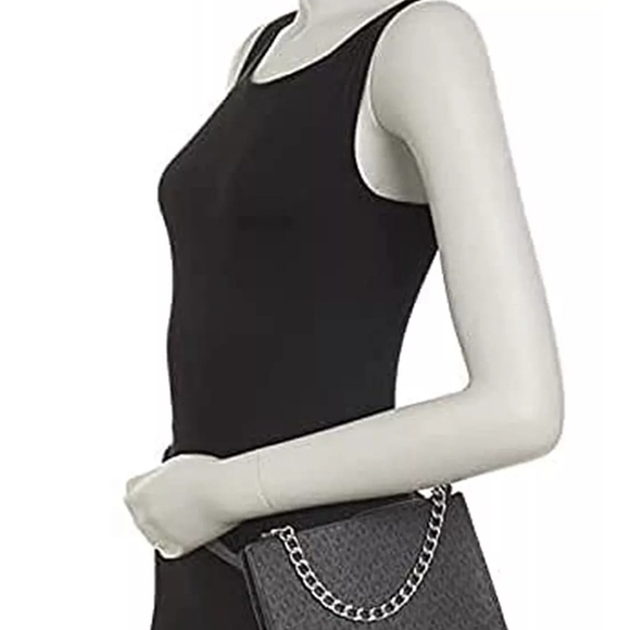 Michael Kors Handbags - Michael Kors Fanny Pack Belt Bag Wallet Purse Black Sliver